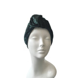 Soft Cozy Teal Blue Green Turban Head Wrap