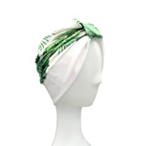 Summer Leaf Print Turban Head Wrap