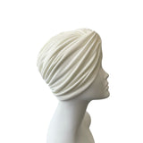 White Soft Jersey Twist Head Wrap