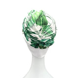 Summer Leaf Print Turban Head Wrap