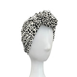 Spotted White Alopecia Turban Headwrap 