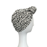 Spotted White Alopecia Turban Headwrap 