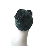 Soft Cozy Teal Blue Green Turban Head Wrap