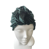 Soft Cozy Teal Blue Green Turban Head Wrap