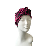 Soft Front Knot Zebra Hair Turban Hat