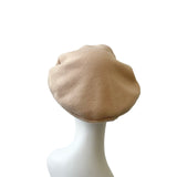 Beige 1930s Vintage Inspired Beret Hat