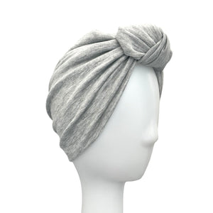 Lightweight Grey Viscose Jersey Head Wrap