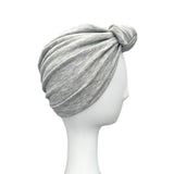 Lightweight Grey Viscose Jersey Head Wrap