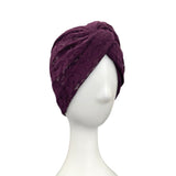 Purple Summer Lace Head Wrap Turbante