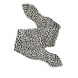 Wide White Spotted Jersey Head Wrap