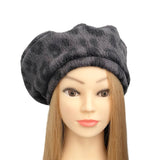 Cute Funky Charcoal Fashion Fleece Winter Beret