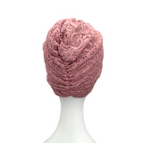 Dusky Pink Lace Turban Hat Head Wrap 