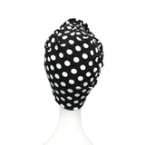 Polka Dot Retro Rosette Turban Hat 