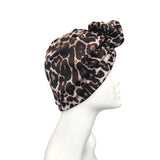 Cheetah Animal Print Retro Knot Turban Hat 