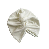 White Soft Jersey Twist Head Wrap