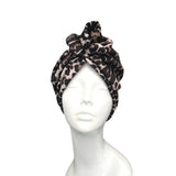 Cheetah Animal Print Retro Knot Turban Hat 