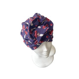 Purple Toadstool Rosette Turban Hat