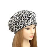 White and Black Cheetah Soft Cosy Hat