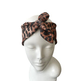 Leopard Print Tie Up Headband