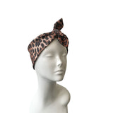 Leopard Print Tie Up Headband