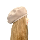 Beige 1930s Vintage Inspired Beret Hat