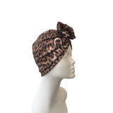 Leopard Prettied Adult Turban Head Scarf