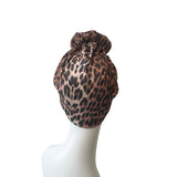 Leopard Prettied Adult Turban Head Scarf