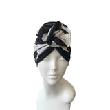 Pleated Stretch Satin Fabric Women's Hair Turban