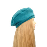 Teal Blue Vintage Style Beret Hat