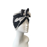 Pleated Stretch Satin Fabric Women's Hair Turban