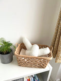 White Boucle Modern Knot Pillow