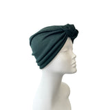 Dark Green Ready Made Knit Turban