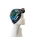 Striped Turban Style Hat for Women