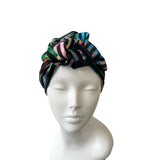 Striped Turban Style Hat for Women