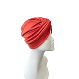 Burnt Orange Twisted Turban Head Wrap Hat