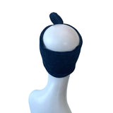 Navy Blue Velvet Headband