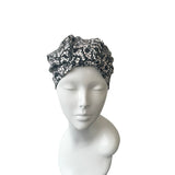 Black and White UV Coated Turban 