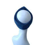 Petrol Blue Winter Knit Ear Warmer