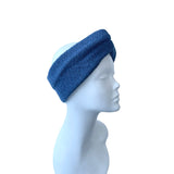 Petrol Blue Winter Knit Ear Warmer