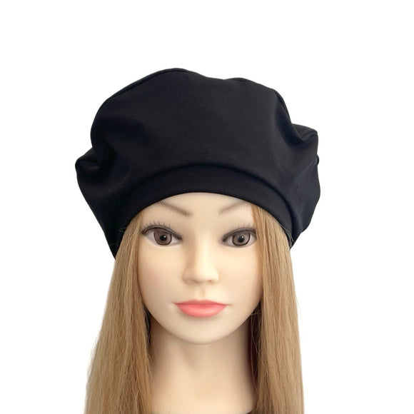 unlined black beret